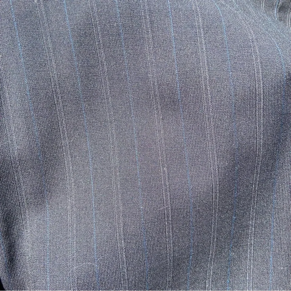 Chaps Ralph‎ Lauren Men's Black 100% Wool Blazer 42 R Blue Pinstrips